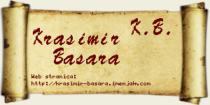 Krasimir Basara vizit kartica